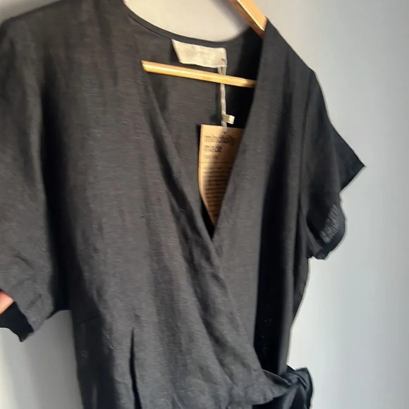 NEW Madewell X Reistor Cropped Wrap linen Jumpsuit - Picture 7 of 12